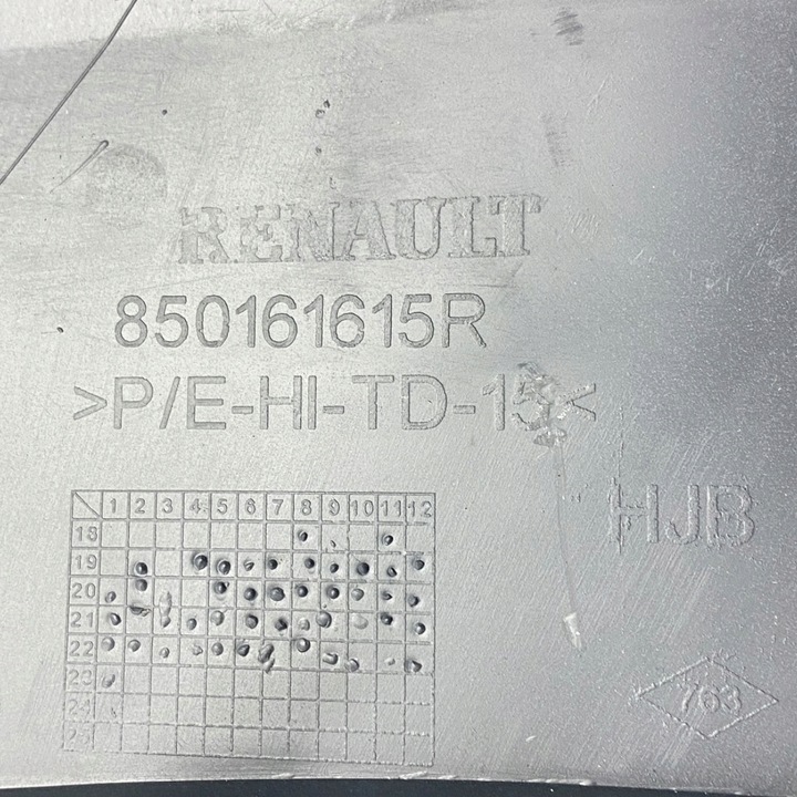 фото №15, Новый оригинальный номер уголок бампера правый зад renault captur ii 850161615r