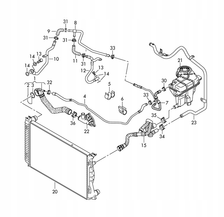 фото №7, Шланг рідини охолоджуючої audi a6 c6 3.0 4f0121081d