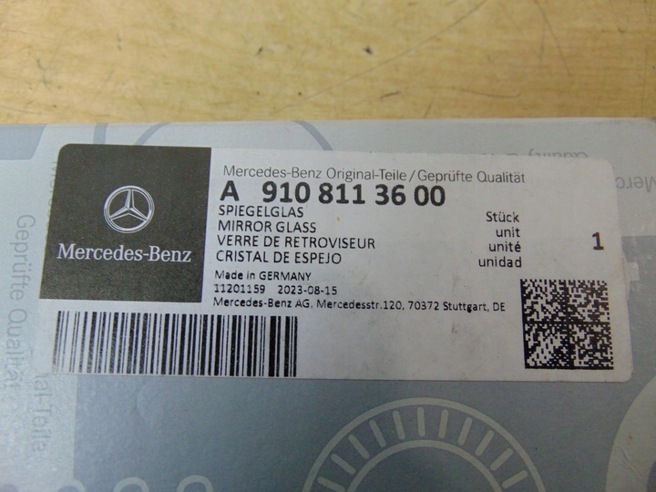 фото №7, Скло дзеркало вкладка правий mercedes sprinter 907 910 новий оригінал