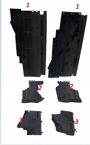 фото №1, Защита шасси правая левая перед audi s5 3.0tfsi