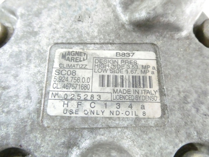 фото №7, Компресор кондиціонера fiat punto ii 1.2b