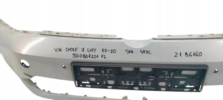 фото №6, Vw golf vii 7 рестайлінг 17-20 бампер передній перед 4xpdc 5g0807221fl