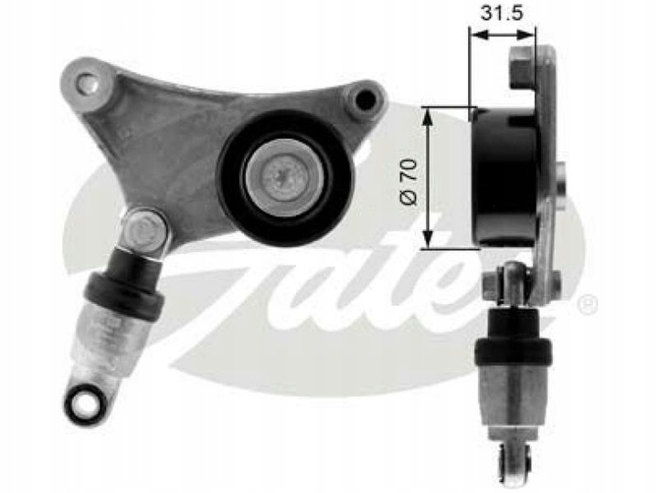 фото №5, Gates натяжитель ремень toyota avensis/camry previa