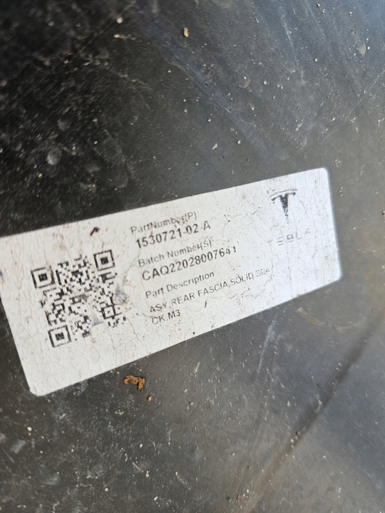 фото №8, Tesla модель 3 бампер зад задній