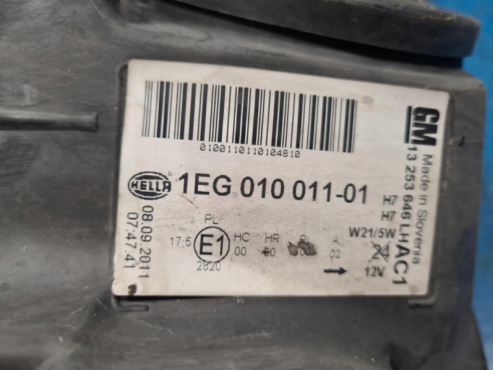 фото №9, Opel astra j фара левое 13253646