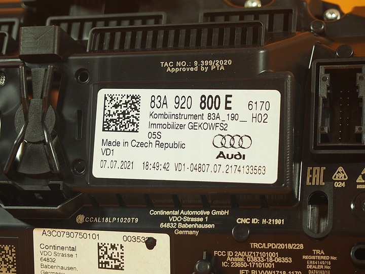 фото №11, Audi q3 83a спидометр виртуальный cockpit 83a920800e