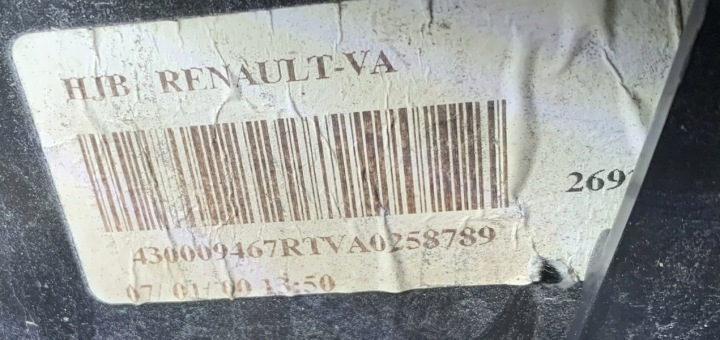 фото №5, Задняя ось балка зад подвешивание барабаны 430009467r renault captur ii 1.0 tce