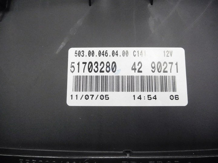 фото №8, Спидометр приборы fiat punto ii 1.2 оригинальный номер 51703280