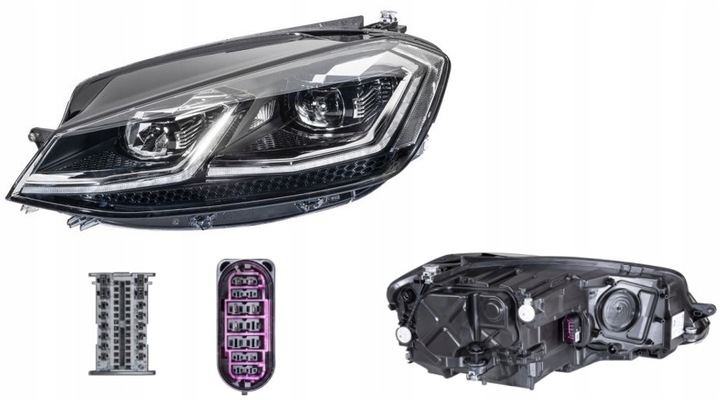 фото №1, Фара лампа левый vw golf vii 17- hella led