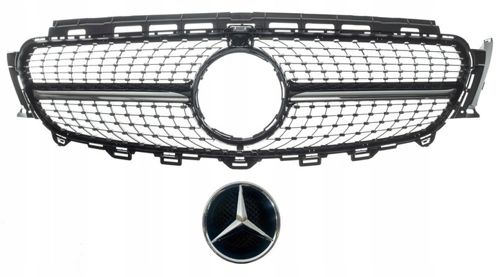 фото №1, Mercedes e клас w212 16- решітка радіатора решітка diamond чорний