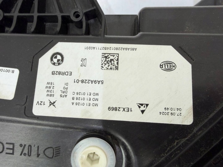фото №11, Фара права перед передня bmw x1 u11 повний led 5a9a228-01