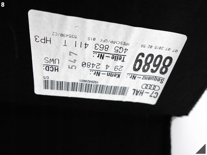 фото №9, Audi a6 s6 c7 4g5 рестайлінг 14-18 лімузин sedan задня полиця багажника