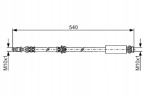 фото №1, Bosch шланг гальмівний elast. ford перед fiesta f