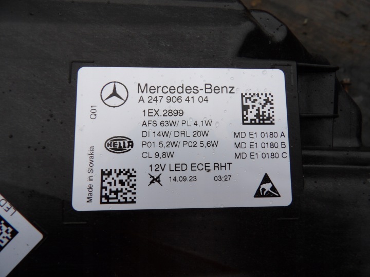 фото №5, Лампы фара передние mercedes a2479064104 a2479064204