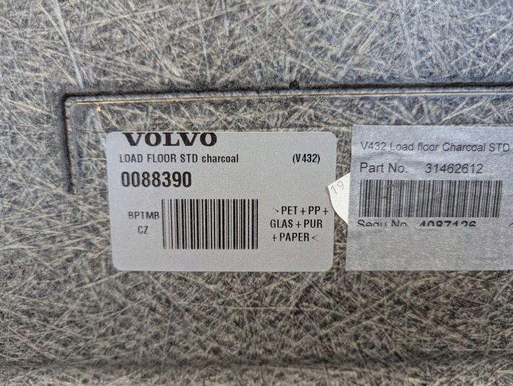 фото №12, Volvo v60 ii 2019-2025 покрытие пол багажника