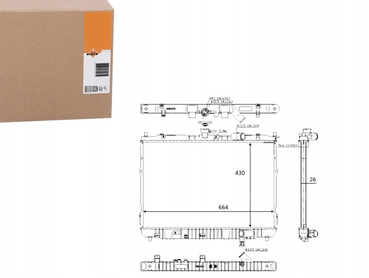 фото №1, Nrf 59046 радіаторів, система охолодження двигуна