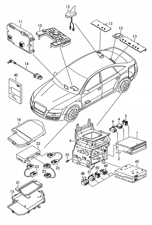 фото №13, Защита контроллера блютуз 4f0035613 audi rs6 a6