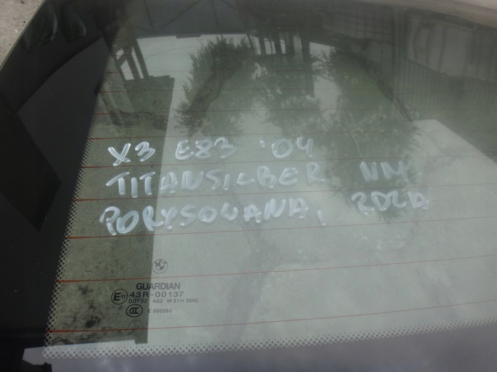 фото №3, Крышка багажника зад задняя bmw x3 e83 титан серебро