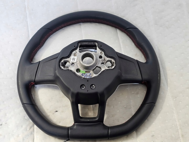 фото №7, Руль мультифункция кожа vw golf vii gti красная нитка 5g0419091hg
