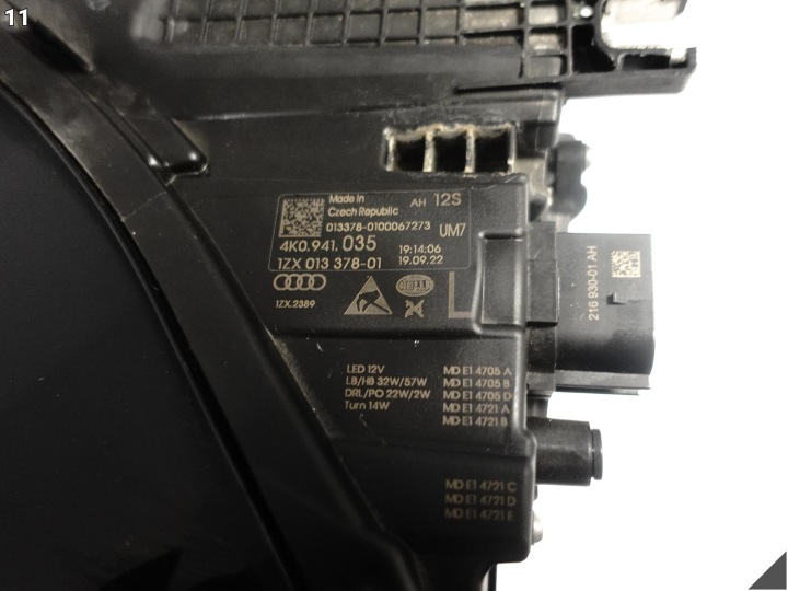 фото №12, Audi a6 s6 c8 4k0 18-25 фара фара matrix повний led ліва перед європа