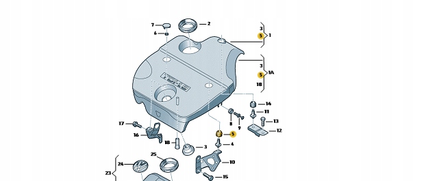 фото №14, Гумова накладка втулка кришки двигуна 1.9 tdi vw audi skoda