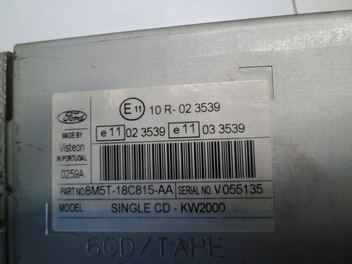 фото №4, Ford focus mk2 радио cd 8m5t-18c815-aa