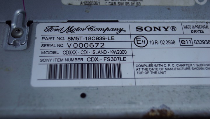 фото №9, Focus mk2 радіо sony dab 8m5t-18c939-le