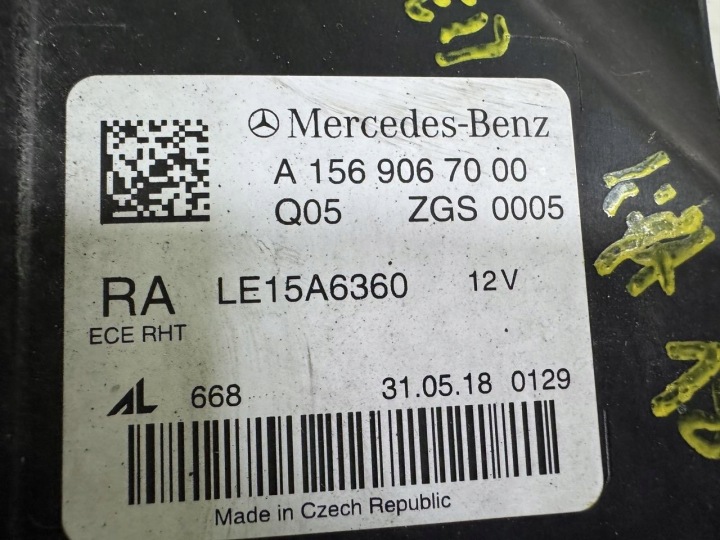 фото №12, Фара правая перед mercedes gla w156 рестайлинг 18- полный led