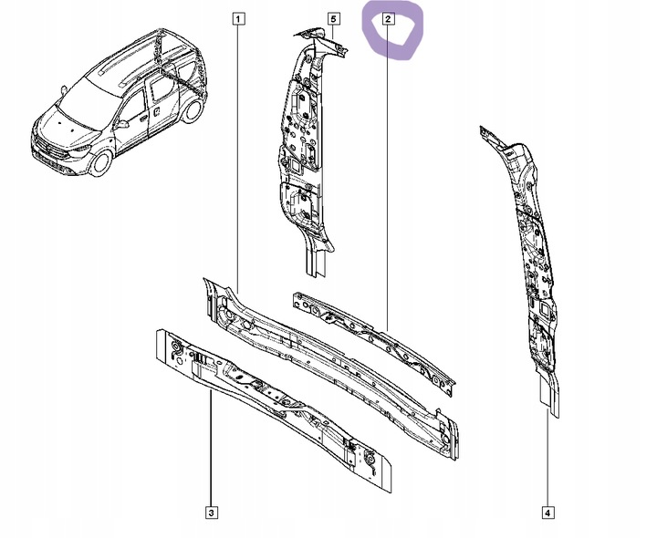 фото №9, Доккер нове підсилювач кріплення балка ременя заднього оригінал