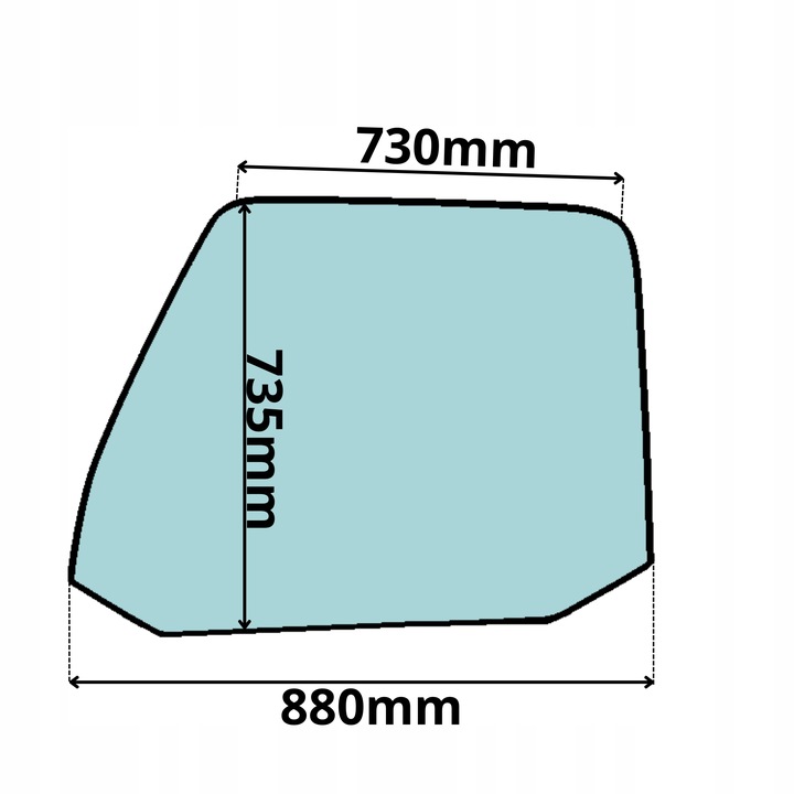 фото №1, Скло бокова w двері volvo fm fh 12 16 ліва 93-13 0204