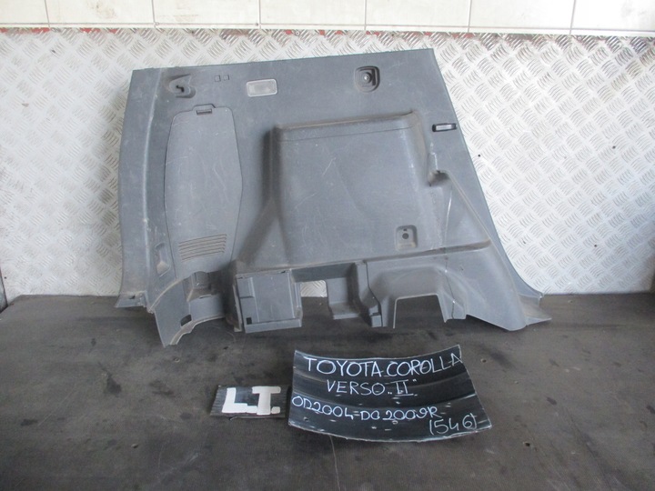 фото №3, Боковина багажника левый зад toyota corolla verso 04-08 64740-0f010