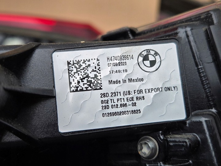фото №9, Bmw x4 g02 лампи лампа задня задні w кришка багажника оригінал led