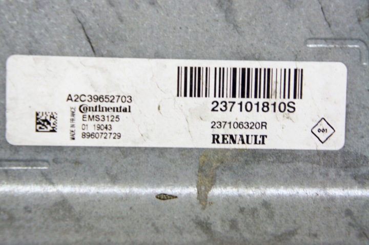 фото №6, Vb232 dacia duster ii 1.6 b sce компьютер двигателя 237106320r a2c39652703
