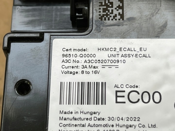фото №12, Hyundai i20 iii 2021r модуль блок управления  ecall оригинал европа