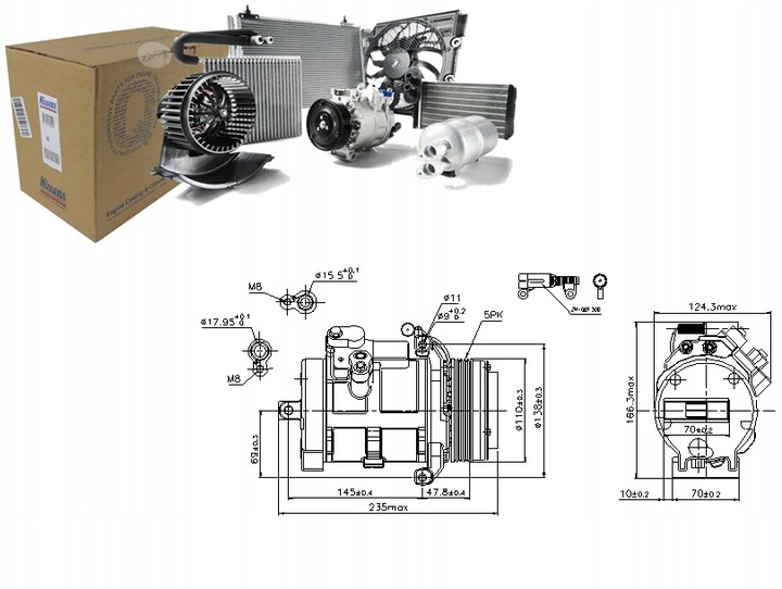фото №1, Компресор кондиціонера land rover range rover iii
