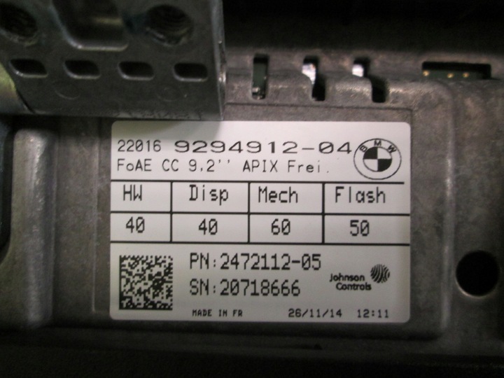 фото №7, Bmw f01 f10 f15 f16 комплект монітор 9294912 модуль dvbt-t2 6836347