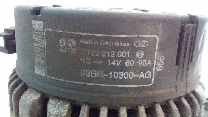 фото №6, Генератор ford mondeo mk2 1,6 b 0123212001