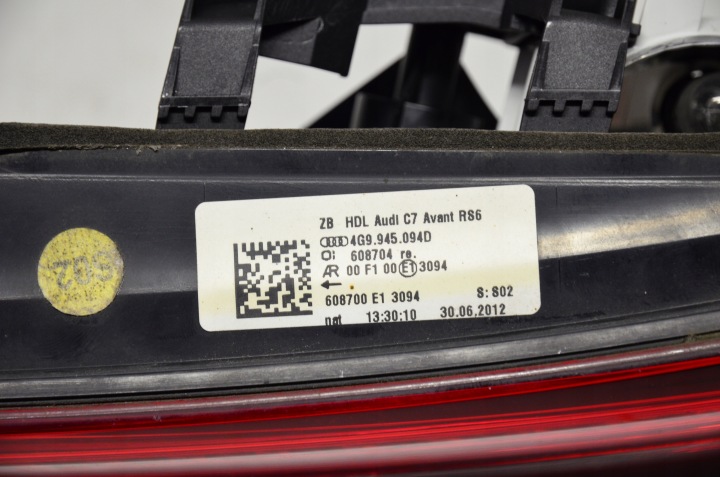 фото №9, Audi rs6 c7 лампы зад 4g9945095d 096d 093d 094d