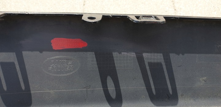 фото №10, Диффузор накладка спойлер dół бампера зад land rover discovery v l462 рестайлинг