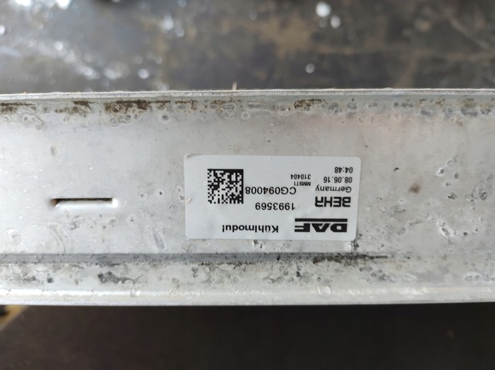 фото №11, Daf cf euro6 радіаторів повітря інтеркулер 1909454 1993569