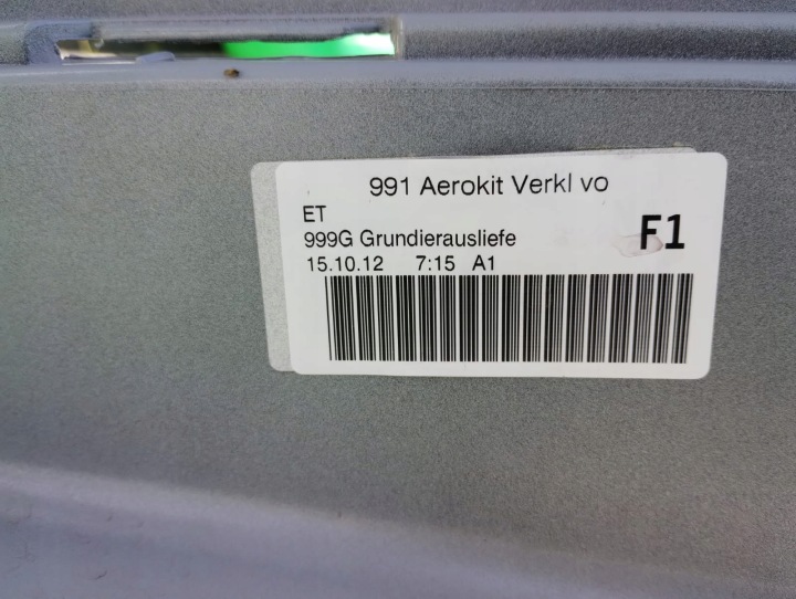 фото №14, Бампер перед porsche 911 991 99150598200 aero kit oem номер новий біржа познань
