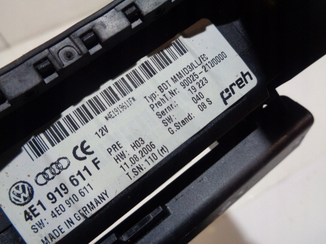 фото №16, Панель mmi audi a8 d3 4e1919611f 4e0910611