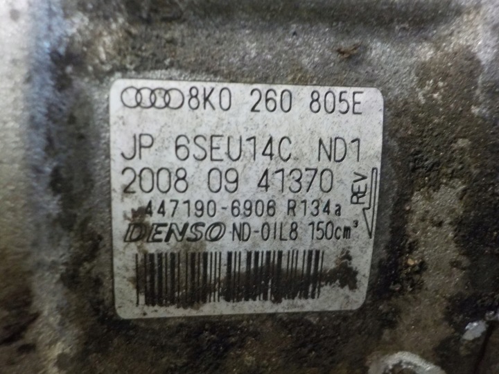 фото №7, A4 b8 a5 q5 exeo 2.0 tdi 10r 143km cag компресор кондиціонера 8k0260805e