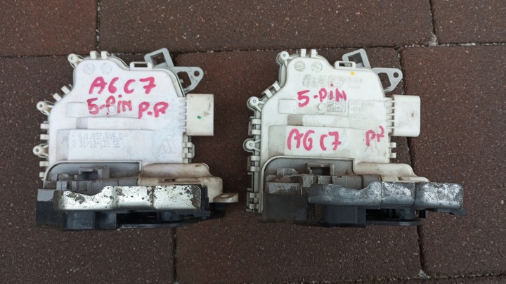 фото №1, Audi a4 b8 a5 a6 c7 q5 8r ---замок дверь правые перед 5-pin 8j1837016f/016d