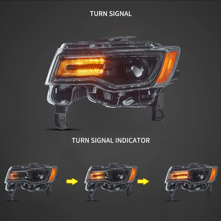 фото №3, Света фары led jeep grand cherokee 14-22 vland