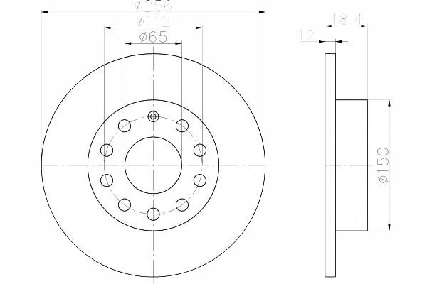 фото №2, Диски тормозные 2szt vw зад golf5 a3 touran octav