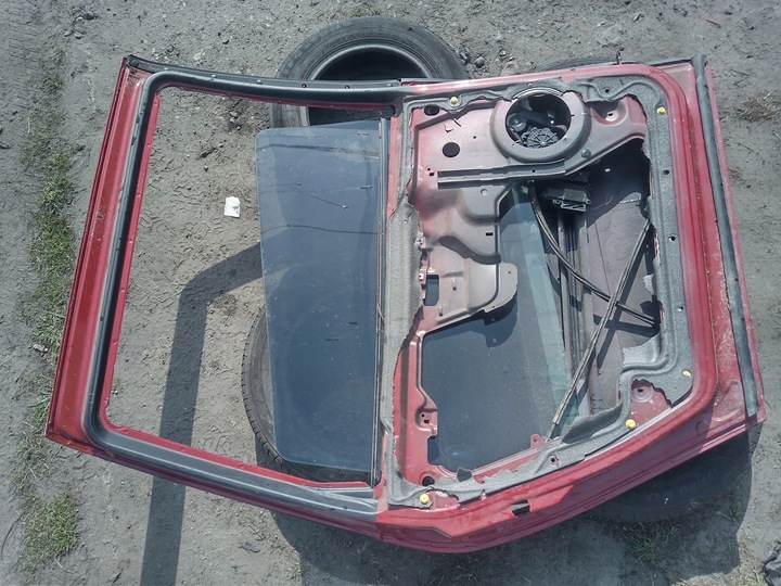 фото №7, Дверь левый зад vw sharan i красный ly3d