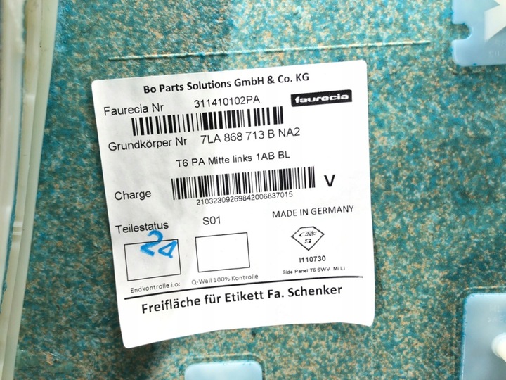 фото №10, Боковина двері лівий зад vw transporter t6 7la868713b автобус оббивка