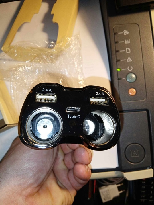 фото №3, Прикурювач, зарядний пристрій, usb, тип c, socket adapter/12-24v