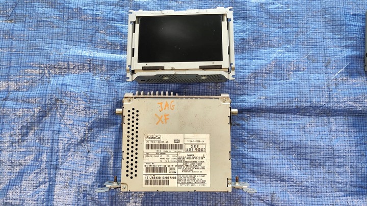 фото №1, Радио чейнджер cd дисплей монитор экран lcd комплект jaguar xf x250